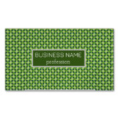 Naadloos groen graspatroon magnetisch visitekaartje (Voorkant)