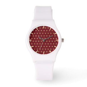 Naadloos hart horloge