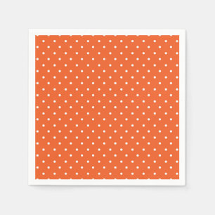 Naadloos helder oranje achtergrond polka stip servet