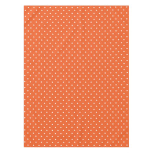 Naadloos helder oranje achtergrond polka stip tafelkleed