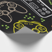 Naadloos helder patroon met joysticks. cadeaupapier (Hoek)