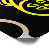 Naadloos helder patroon met joysticks. poster (Hoek)