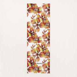 Naadloos helder patroon van exotische Oerwoud faun Yogamat