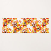 Naadloos helder patroon van exotische Oerwoud faun Yogamat (Voorkant (horizontaal))