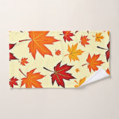 Naadloos herfstloofontwerp bad handdoek (Handdoek)