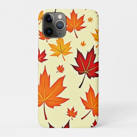 Naadloos herfstloofontwerp Case-Mate iPhone case (Achterkant)