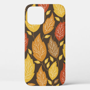 naadloos herfstpatroon met kleurenbladeren Case-Mate iPhone case