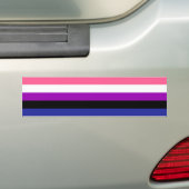 Naadloos herhalen van 'Gender Fluid Pride Flag'-pa Bumpersticker (Op auto)