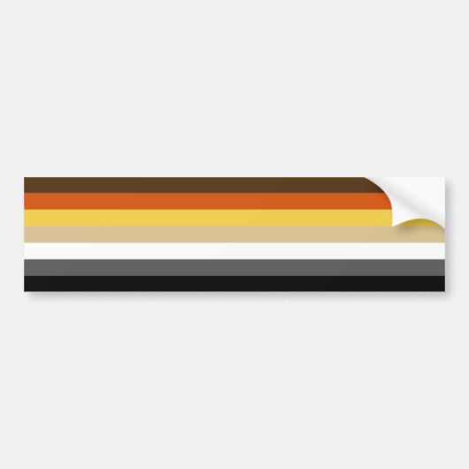 Naadloos herhalend gaay Beer Pride Flag Pattern Bumpersticker (Voorkant)