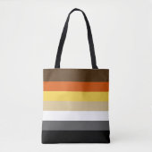 Naadloos herhalend gaay Beer Pride Flag Pattern Tote Bag (Voorkant)