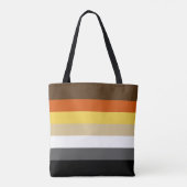 Naadloos herhalend gaay Beer Pride Flag Pattern Tote Bag (Achterkant)