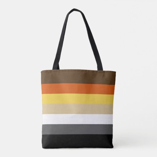 Naadloos herhalend gaay Beer Pride Flag Pattern Tote Bag (Achterkant)