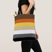 Naadloos herhalend gaay Beer Pride Flag Pattern Tote Bag (Dichtbij)