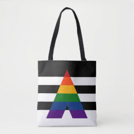 Naadloos herhalend LGBT Ally Pride Flag Pattern Tote Bag