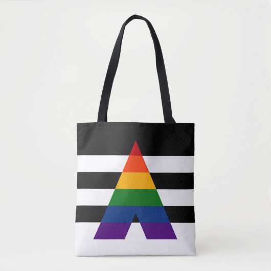 Naadloos herhalend LGBT Ally Pride Flag Pattern Tote Bag (Voorkant)