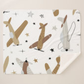 , naadloos herhalende kinderen sherpa deken (Voorkant (horizontaal))