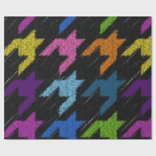 Naadloos hounds-tandpatroon. Imitatie van een teks Cadeaupapier (Vlak)