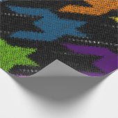 Naadloos hounds-tandpatroon. Imitatie van een teks Cadeaupapier (Hoek)