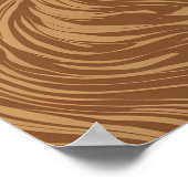 Naadloos houtnerf vectorpatroon poster (Hoek)