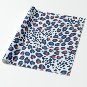 Naadloos huidpatroon met luipaard. Vintage. Cadeaupapier