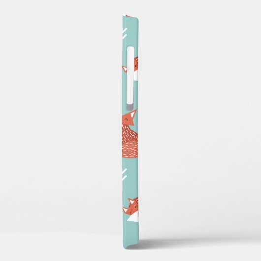 Naadloos illustratiepatroon met schattig oranje vo Case-Mate iPhone case (Achterkant / Links)