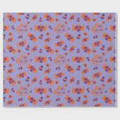 Naadloos inpakpapier: Halloween Snoep Treat Cadeaupapier (Vlak)