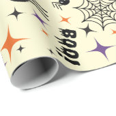 Naadloos inpakpapier: Spinnen, Cobweb en Boo! Cadeaupapier (Rol Hoek)
