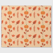 Naadloos inpakpapier voor gezellige herfstdagen (Vlak)