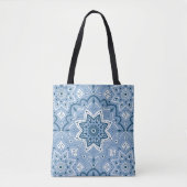 Naadloos Islamic Colorful Blue Tote Bag (Voorkant)