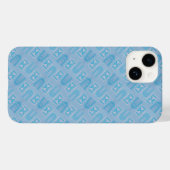 Naadloos Israëlisch paspoortpatroon Case-Mate iPhone Case (Achterkant (horizontaal))