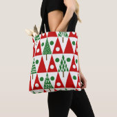 Naadloos jaarkerstpatroon met kerstmis tote bag (Dichtbij)