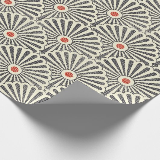 Naadloos japans  patroon op textuurachtergrond cadeaupapier (Hoek)