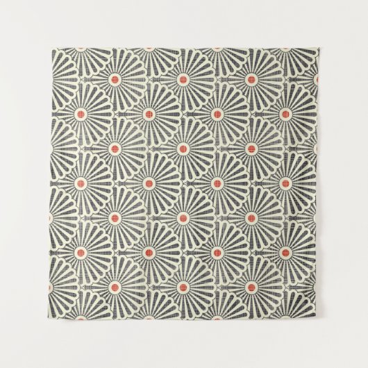 Naadloos japans  patroon op textuurachtergrond wandkleed (Voorkant (horizontaal))