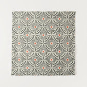 Naadloos japans  patroon op textuurachtergrond wandkleed (Voorkant)