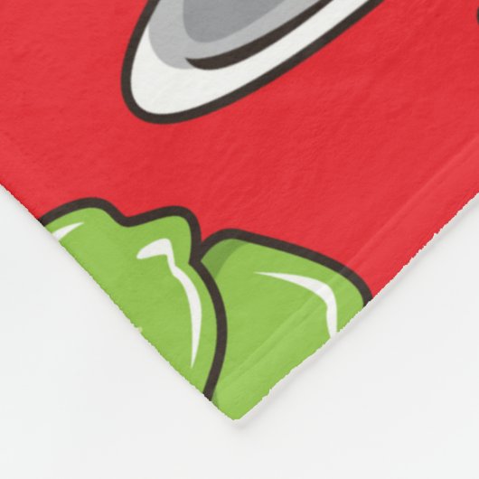 naadloos Japans voedselpatroon Fleece Deken (Hoek)