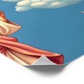 Naadloos Jezus Patroon Religie Geschenk Christendo Poster (Hoek)