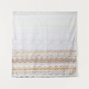 Naadloos Kant Collectie: Doek texturen Wandkleed