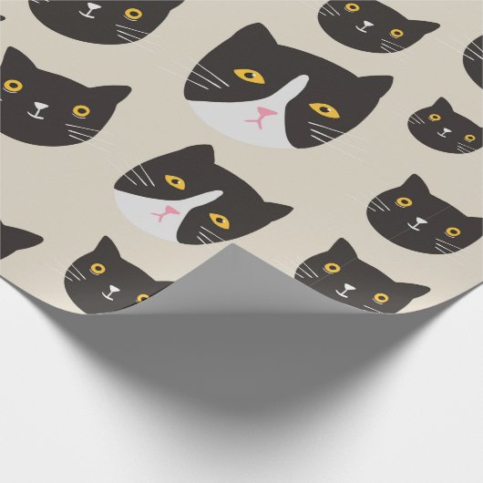 Naadloos kattenpatroon/-naadloos kattenpatroon/ cadeaupapier (Hoek)