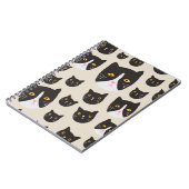 Naadloos kattenpatroon/ notitieboek (Linkerzijde)