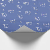 naadloos kattepatroon cadeaupapier (Hoek)