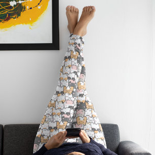 Naadloos Kawaii Cute Cats Patroon Leggings