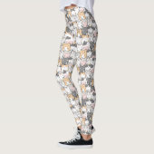 Naadloos Kawaii Cute Cats Patroon Leggings (Links)