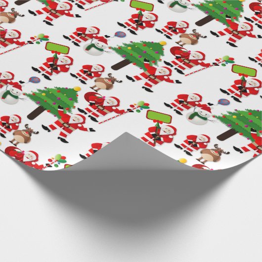 Naadloos kerstfeest cadeaupapier (Hoek)