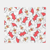 Naadloos Kerstmispatroon, feestelijk ontwerp. Fleece Deken (Voorkant (Horizontaal))