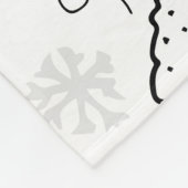 Naadloos Kerstmispatroon, feestelijk ontwerp. Fleece Deken (Hoek)