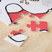 Naadloos Kerstmispatroon, feestelijk ontwerp. Legpuzzel (Zijkant)