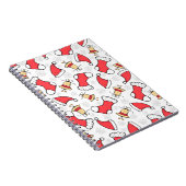 Naadloos Kerstmispatroon, feestelijk ontwerp. Notitieboek (Rechterzijde)