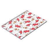 Naadloos Kerstmispatroon, feestelijk ontwerp. Notitieboek (Linkerzijde)