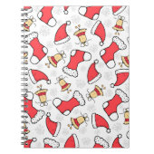 Naadloos Kerstmispatroon, feestelijk ontwerp. Notitieboek (Voorkant)