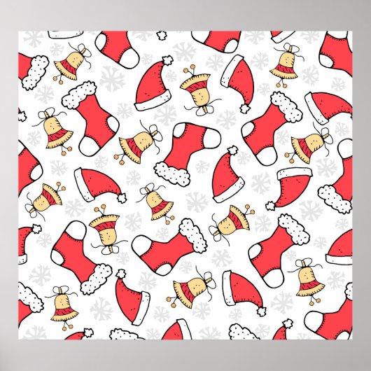 Naadloos Kerstmispatroon, feestelijk ontwerp. Poster (Voorkant)